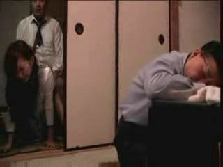 Japanese Porn Video - Girl and Guy Behind Father's Back!