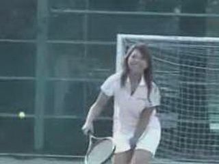 Japanese Schoolgirls' Tennis Match Gets Steamy!